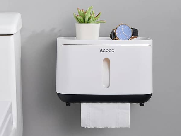 Organizador papel higiénico con repisa